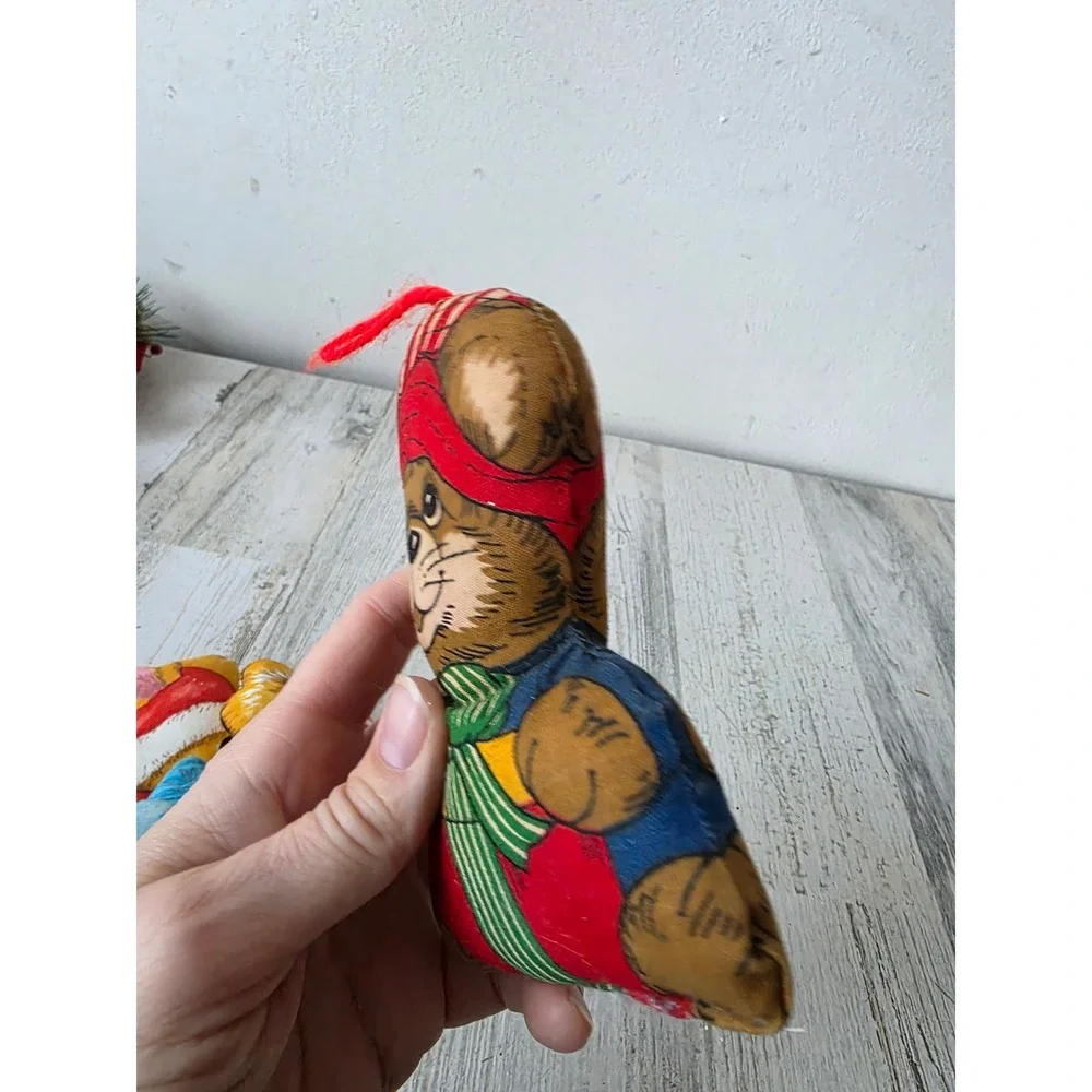 Vintage plush koala mice‎ bear ornament as is Xmas tree